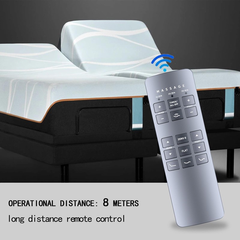 ZWP RF258C 77391 Replacement Remote Control Compatible for Serta Motion