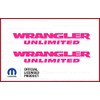 Decal Mods Fender Wrangler Unlimited Small Side Logo Graphic fits