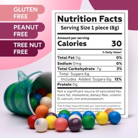 Chewing Gum for Kids - 1 Inch Large Gumballs - 4 PACKS 7 OZ Gum balls - Assorted Flavors Bubble Gum