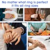 KFHENSOMR 12 Stück Ringverkleinerer Unsichtbarer Silikon Ring Verkleinerung für Breite
