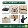 Garden Winds Heavy Duty Reinforced RipLock 500 Replacement Canopy Top