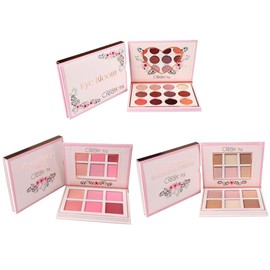 Paquete de 3 paletas Floral Bloom Blush, Highlight and Contour y Eye Bloom de Beauty Creations