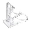 Hipiwe Acrylic Tea Cup Saucer Display Stands Clear Dinnerware Display
