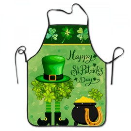 Funny Apron for Men Women, Cooking, Baking, Barbecue, Gardening, Chef Kitchen, Happy St Patricks Day Multicolor 2, One Size