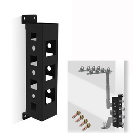 KSWLOR Heavy Duty Wall Mount Hitch Receiver, 1/1.25"/2" Receiver Hitch Holder, Hitch Storage Base, The Rack Collector Holds 500 lbs-7 Hitch Storage Mount