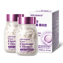 Holidays Liposomal Collagen 60 tablets, 2 bottles (4 months supply) / 홀리데이즈 리포좀 콜라겐 60정 2병 (4개월분)