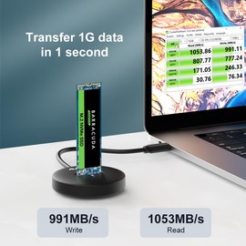 MAIWO M.2 NVMe Dock - M Key NVMe SSD Docking Station with Type C Interface - Swift Data Transfer, Backup, and Read-Write Solution, Plug and Play