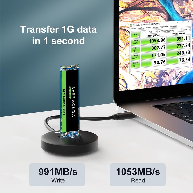 MAIWO M.2 NVMe Dock - M Key NVMe SSD Docking