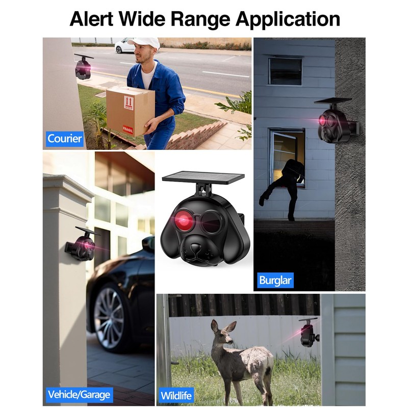 Trushome Outdoor Weather Resistant Motion Detector-Security Alert System, 1 Detector