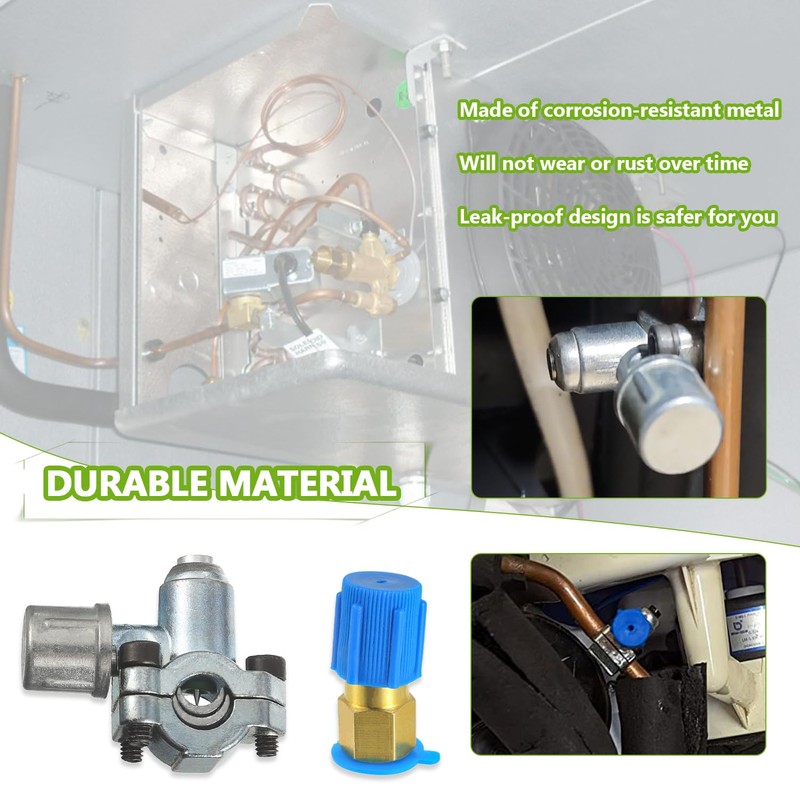 EPLZON R12 to R134A Bullet Piercing Valve Kit with Dust