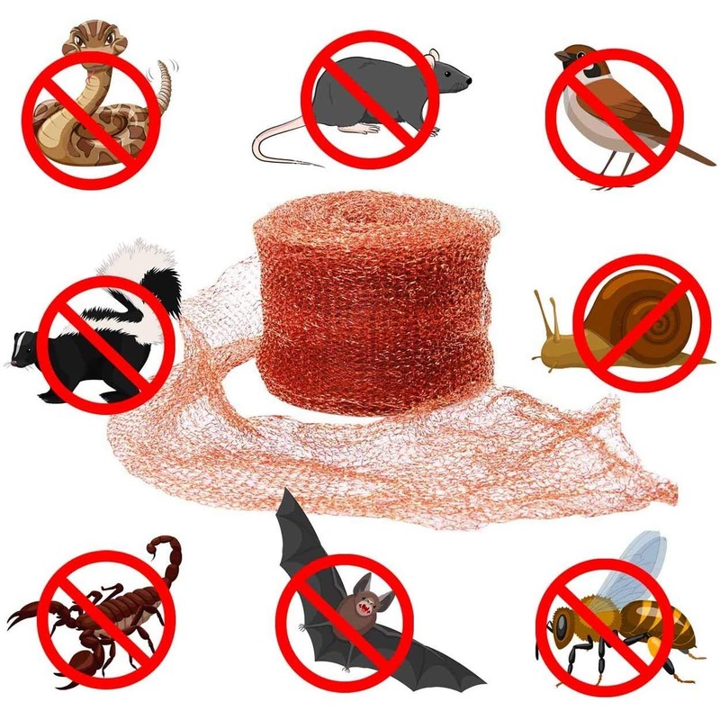 10 m x 125 mm copper mesh roll, metal mesh