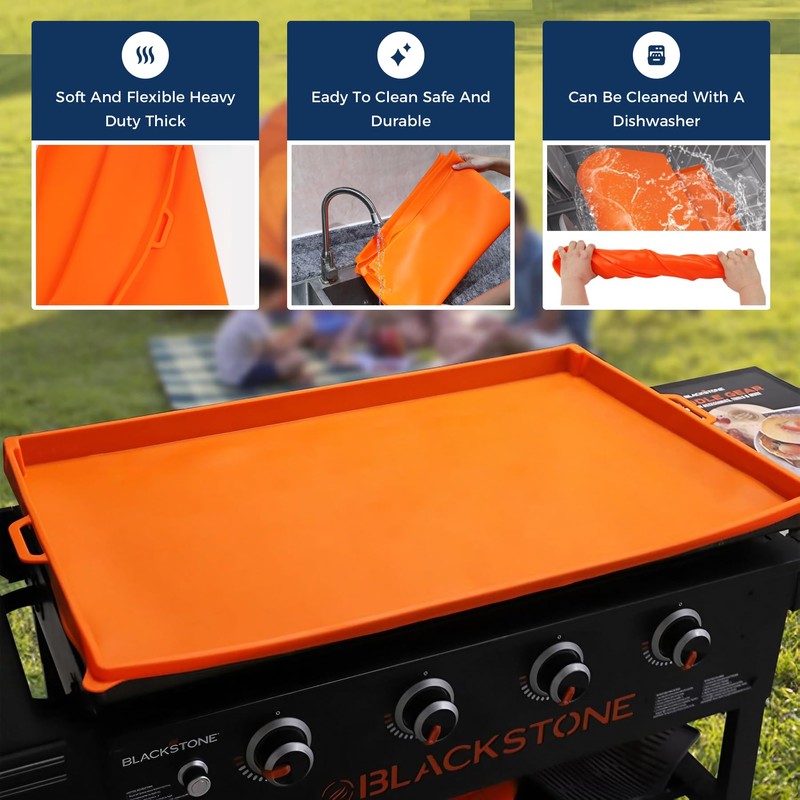 Owiooll Silicone Griddle Mat for Blackstone 28 Inch Griddle Accessories,