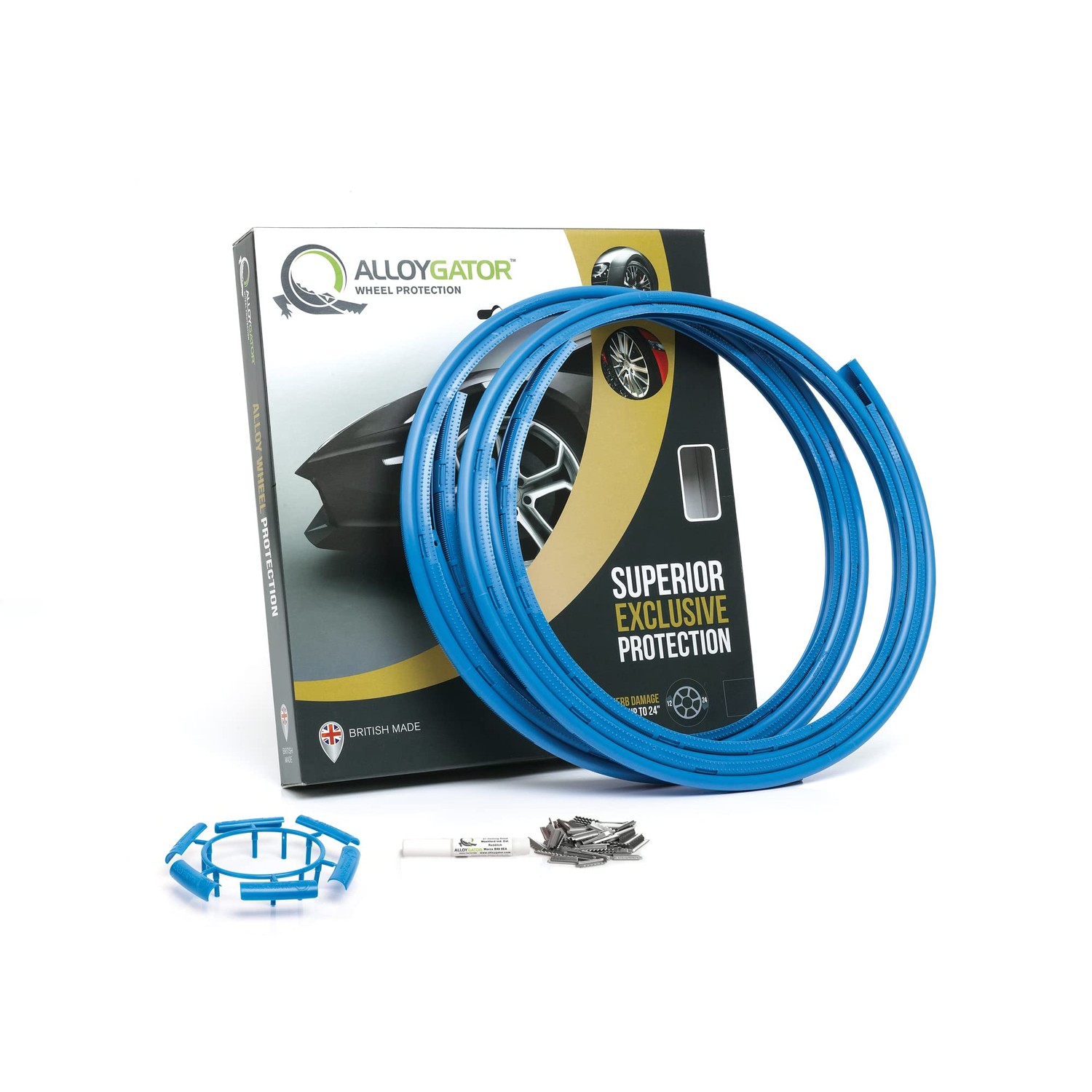AlloyGator Sky Blue Rim Protector for Car Wheels (Fits 12-24