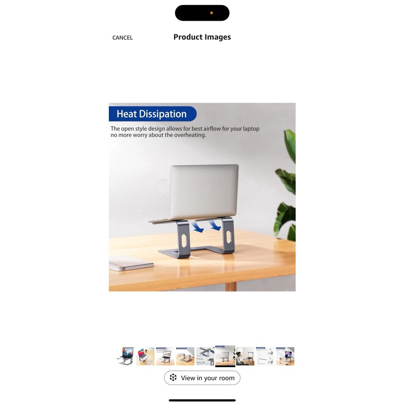 BESIGN LS03 Aluminum Laptop Stand, Ergonomic Detachable Computer B-Silver