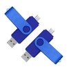 128GB Flash Drive 2 Pack, Thumb Drive High Capacity Multicolour,