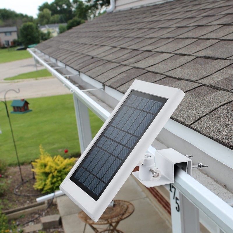 ALERTCAM Gutter Mount for Solar Panel, Adjustable Weatherproof Aluminum Alloy