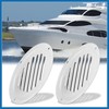 A ABSOPRO 2pcs 4 Inch Round Marine Boat Louvered Ventilation