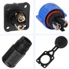 Trolling Motor Plug Receptacle Set, 12V/24V/ 36V/48V Plug for Trolling