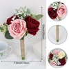 Set of 6 Artificial Bridesmaids Bouquets for Wedding -7 Inch