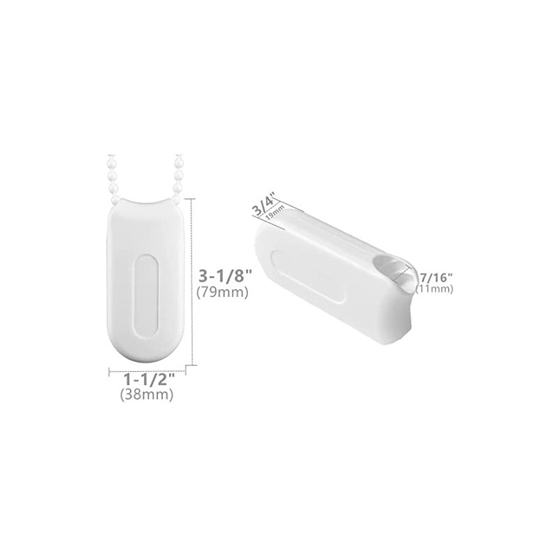 2pcs Plastic Cord Weight Spare for Vertical Blind, Roller Blinds