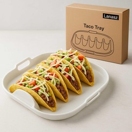 Lanasz Silicone Taco Plates Set of 1 – Non-Slip & Heat-Resistant Taco Holder for Parties, Picnics & Family Dinners