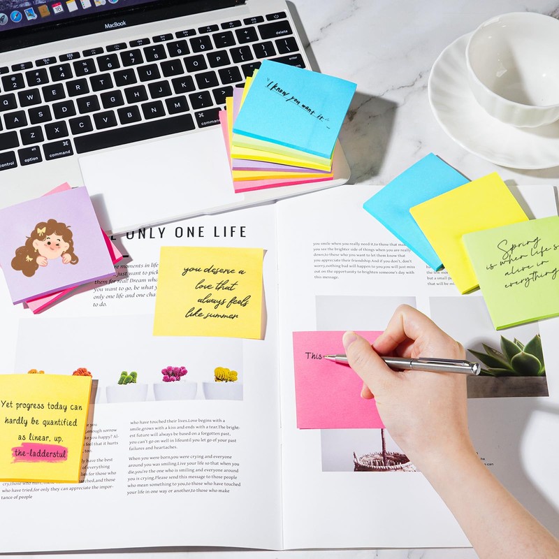 48 Pads Sticky Notes 3x3 in, 42 Sheets/Pad, 2016 Sheets