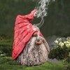 Miniature Gnome Backflow Incense Burner Funny Garden Gnomes Statue Smoke