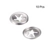 sourcing map M4 Washer 3.3mm I.D. 12mm O.D. Internal Tooth