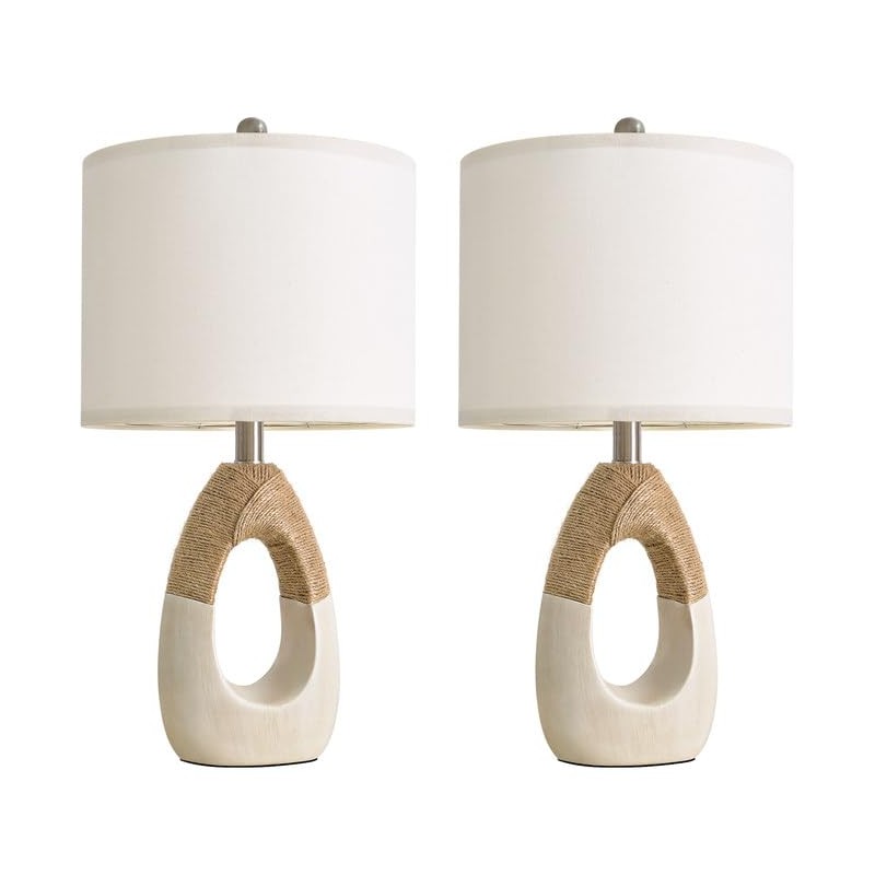 OYEARS 22” Boho Table Lamps for Bedroom Living Room Upgraded