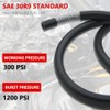 Byredio 1/4 Transmission Cooler Hose 300 PSI Fuel Hose High
