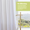 YISURE Cotton Fabric Shower Curtains, Extra Long 72x84 Inch All