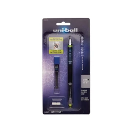 uni-ball Kuru Toga Mechanical Pencil with 0.7 mm Lead Refills & Pencil Erasers; HB #2