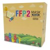 Cubrebocas Infantil FFP2 Blanco KN95 Niños 20 Piezas Caja Desechable