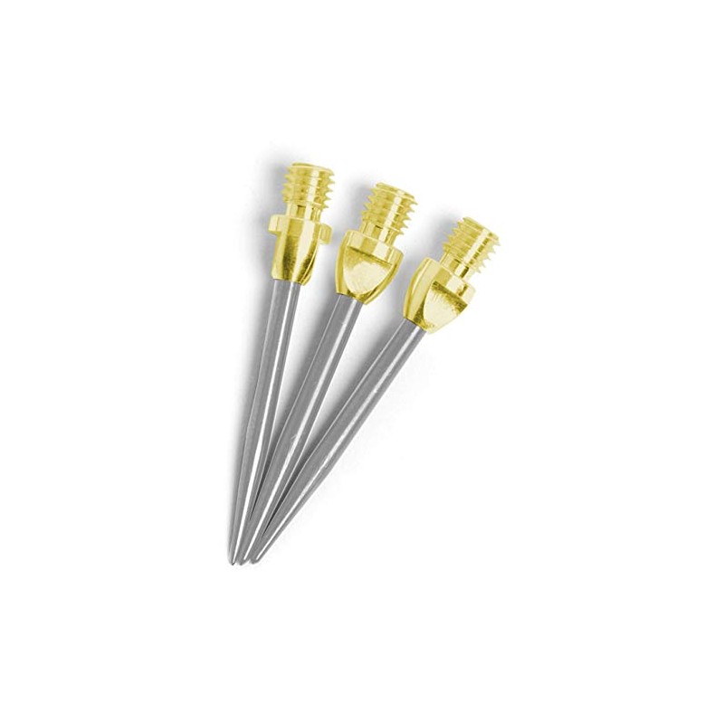 THOR-DARTS 3-6-9-12 steel tips for steel darts, gold silver steel