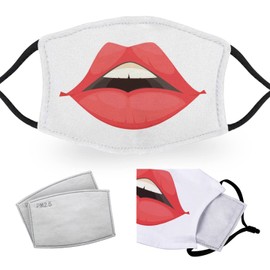 Lips - Reusable Adult Face Masks - 2 Filters Included