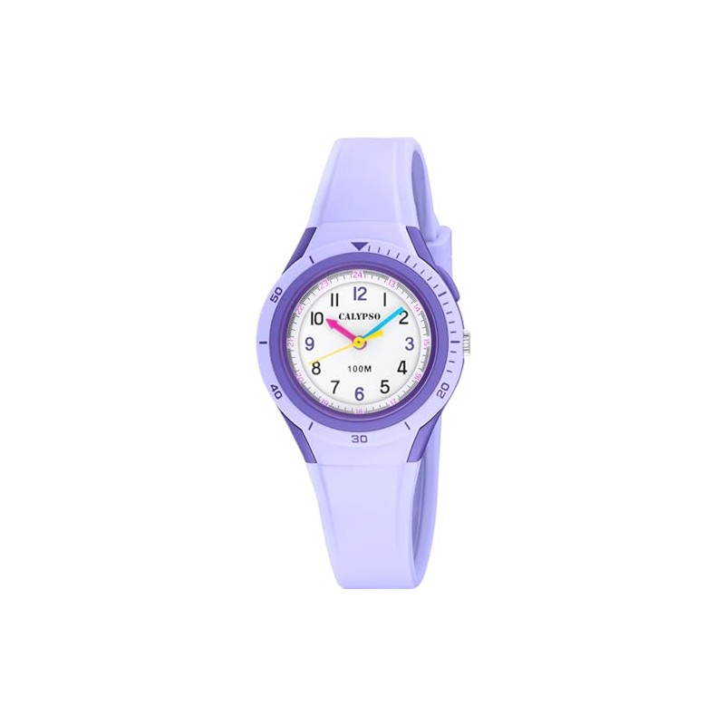 Calypso K5856/3 Unisex Analogue Quartz Watch with Polycarbonate Strap, White,