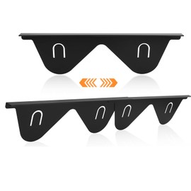 Stainless Steel Stove Gap Covers, Adjustable Length 13.8 to 27.5 Inch, Stove Oven Gap Filler, Heat Resistant Stove Gap Guard For Kitchen Stove Counter (2 Pack-Black)