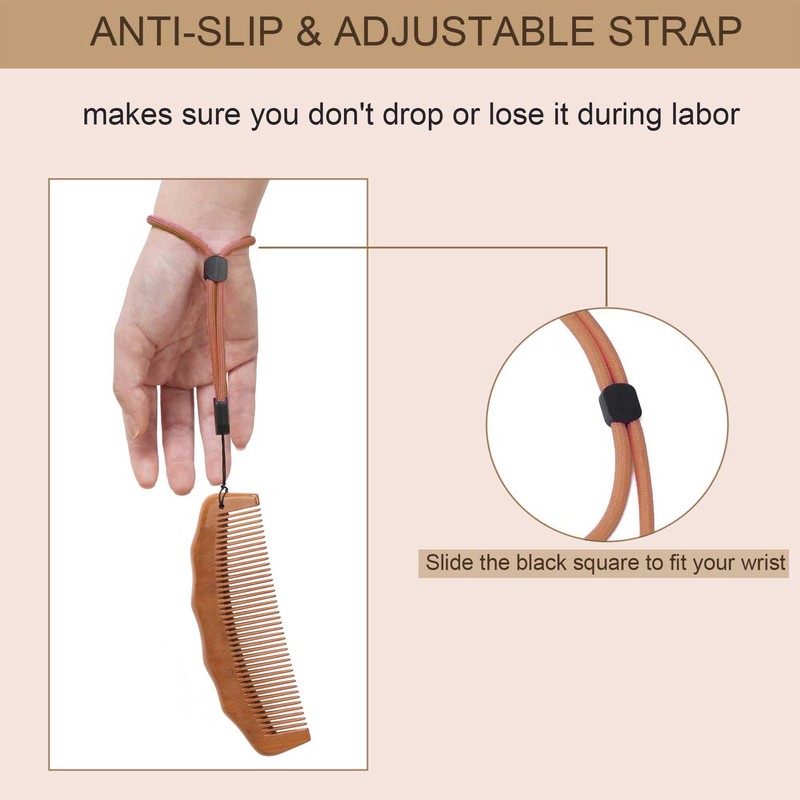 Labor Comb for Pain Relief, Birthing Comb, Wooden Comb for