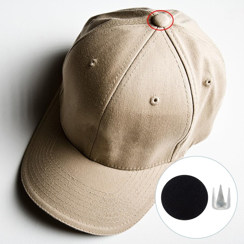 WEBEEDY 30 Sets BaseballButton Top Replacement Hats Buttons Hat Button