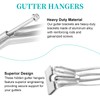 20 Pcs Gutter Hangers 5 Inch K Style with Pre-Inserted