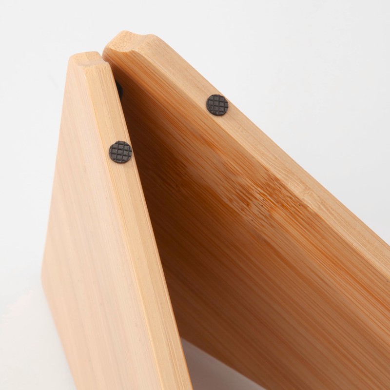 Sigel SA207 Laptopständer aus Bambus, höhenverstellbarer Laptophalter, leicht, faltbar, tragbar,