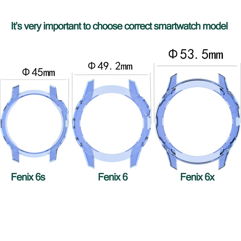 RuenTech Compatible with Garmin Fenix 6X Pro/Fenix 6X Sapphire/Fenix 6X