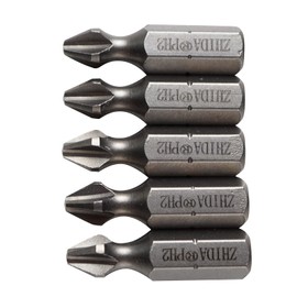 ZHIDA Torsion Screw Insert Bits 2 Inch Long Phillips PH2 5 PCS