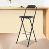 LUNUMAOS 29" Tall Chair,Cushioned Padded Folding Bar Stool,Bar Stool,Portable Folding