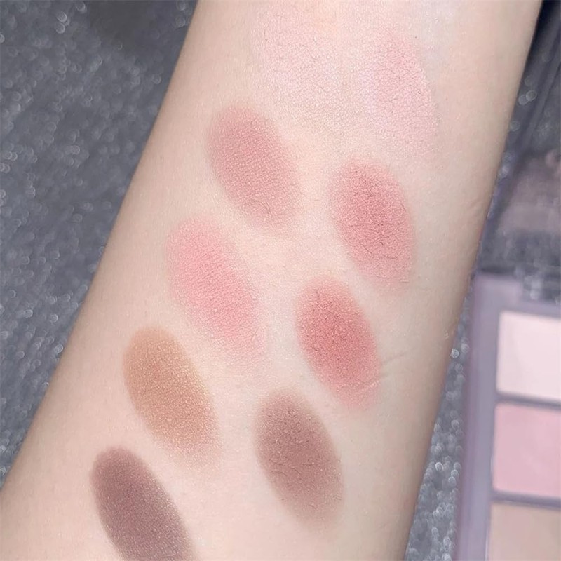 9-Color Glitter & Pastel Eyeshadow Palette - Long-Lasting, Creamy, Waterproof,