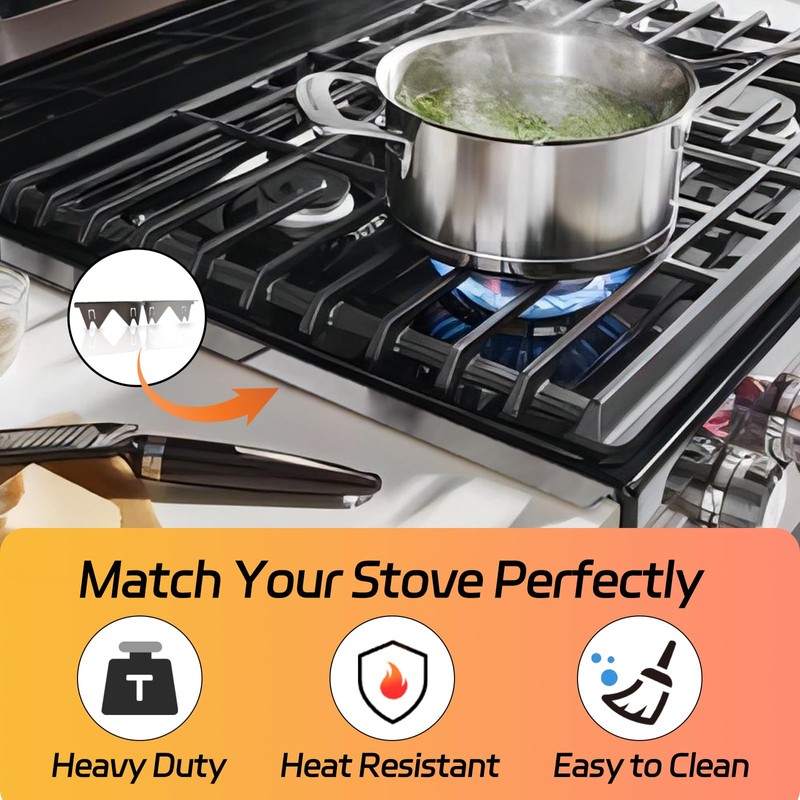Stainless Steel Stove Counter Gap Cover (2 Pack), Oven Gap