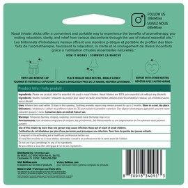 MOXĒ Eucalyptus Essential Oil Nasal Inhaler, Sinus & Congestion Relief, Daily Relaxation, Stress Relief, Therapeutic No-Mess Aromatherapy, Pure and Natural, Made in USA (3 Pack) packaging may vary