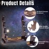 WodGod Wooden Magic Wand Holder and Display Stand,4 Tiered Wood
