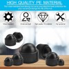TERF® M6 Black Plastic Hex Nut Bolt Dome Cap Cover