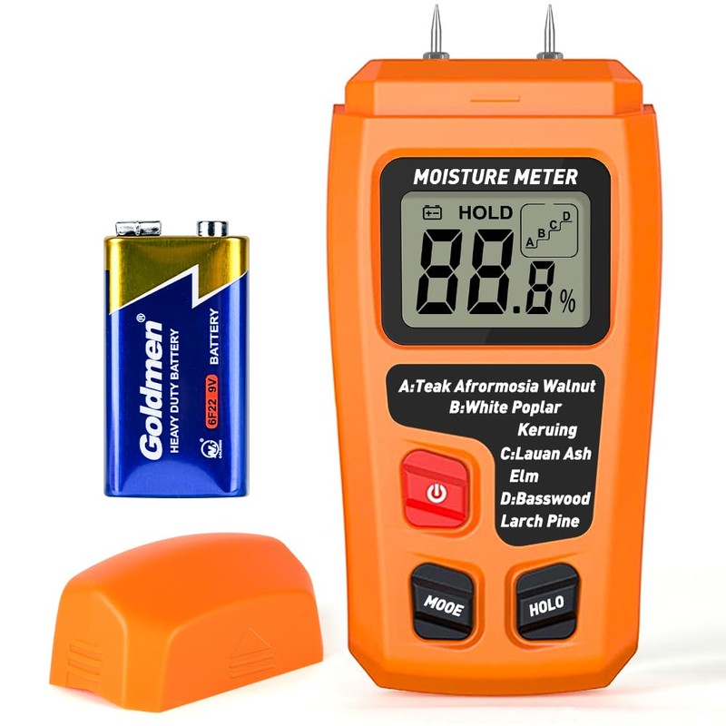 Flintronic Digital Moisture Meter, Damp Meter for Wood, Moisture Detector